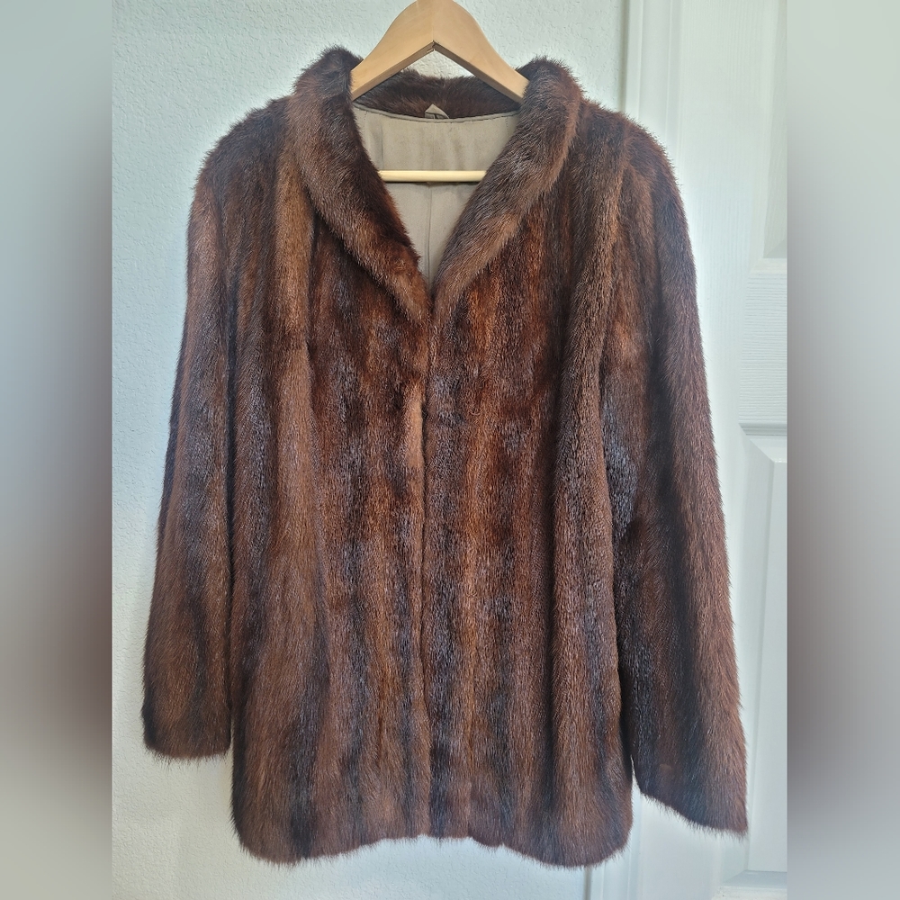 Mink fur coat Size Med